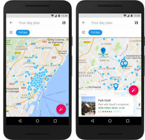 Die Tagesausflug-Funktion eignet sich gut für Sightseeing-Touren, wenn wenig Zeit vorhanden ist. (Bild: Google)